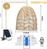 Dimmable hanging light matte pendant light plastic rattan lantern light
