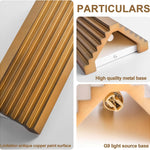 Led mount light brown wall lights metal corridor light