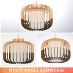 1 light rustic chandelier light brown hanging light wood pendant light