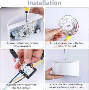 LED bedroom light white living room light aluminum wall light