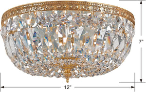 2 light flush mount light brass ceiling light metal kitchen light