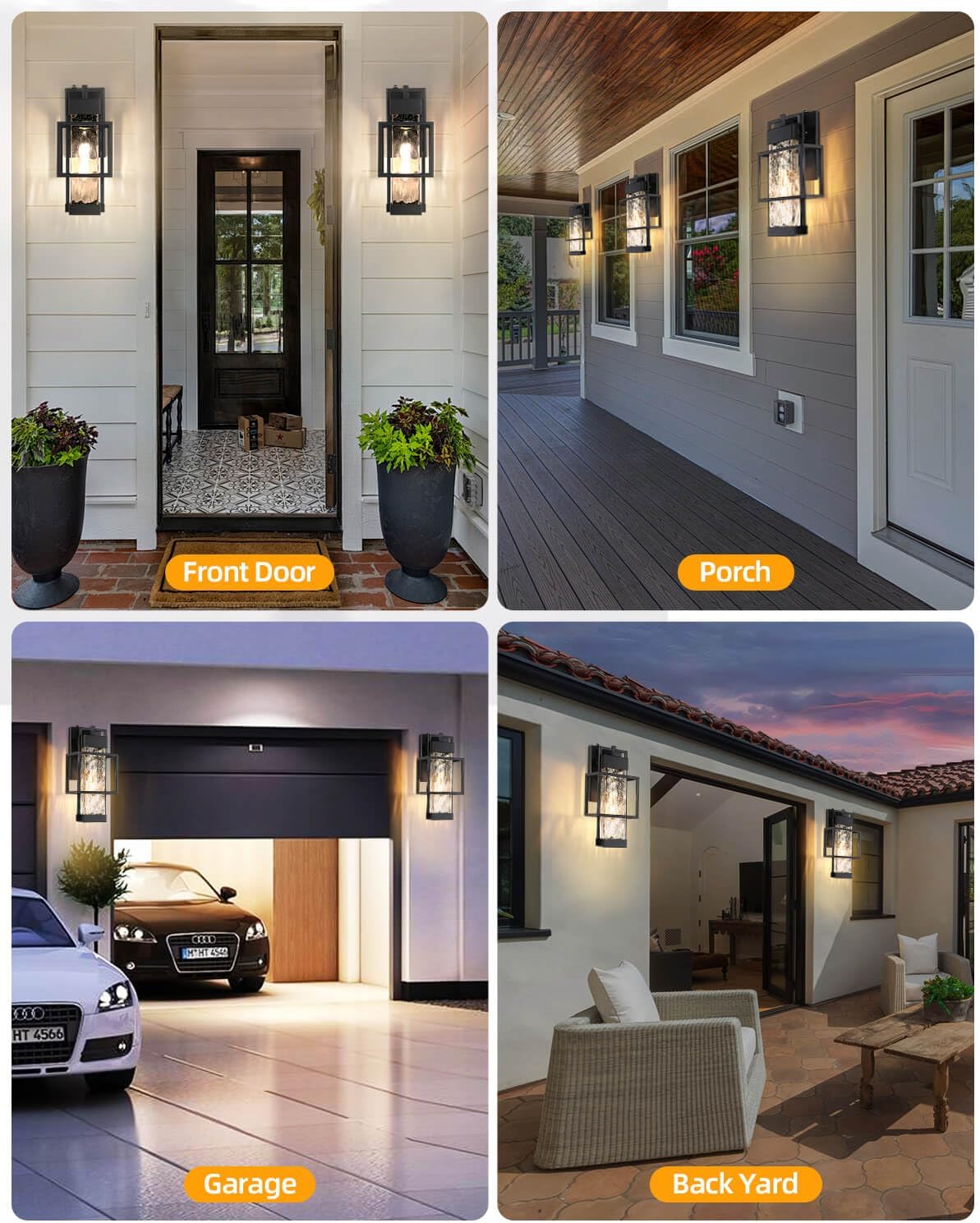 15 inch wall lights black patio light metal porch light