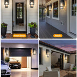 15 inch wall lights black patio light metal porch light