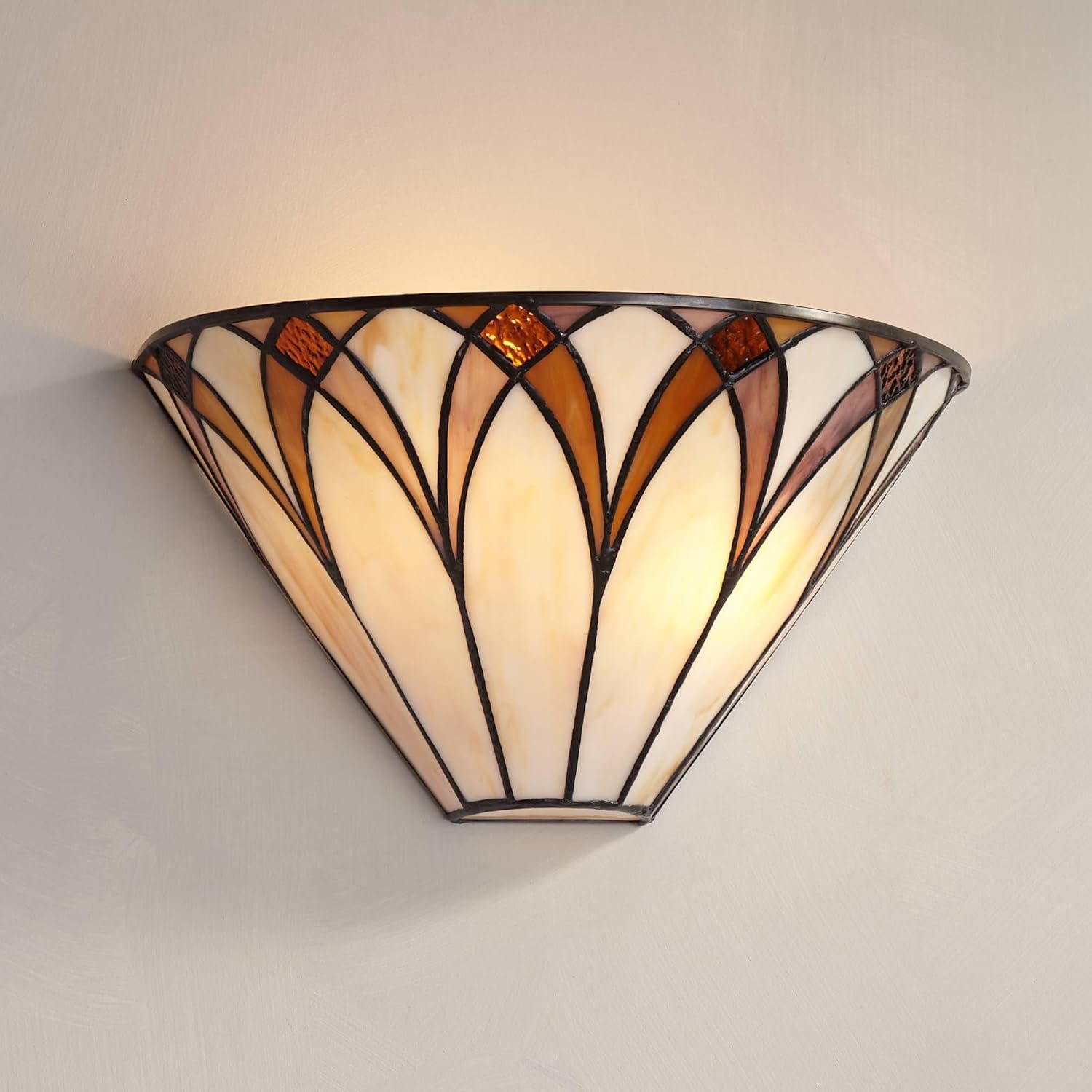 Tiffany wall light yellow bathroom light metal hallway light