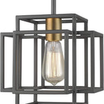 Industrial square hanging light mini cage pendant light fixture home light hanging