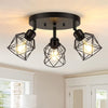 3-light kitchen light black ceiling light metal hallway light