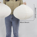 2 Pack handmade pendant light beige bedroom light cotton linen blend hanging lantern