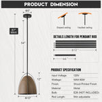 10in dome kitchen light wood black fixture light metal pendant light