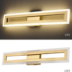 24 Inch Wall Light Gold mounted light Plastic, Metal bathroom light