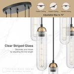 5-light hallway light black pendant light glass,metal hanging light
