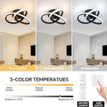 Led ceiling light black entryway light aluminum chandelier light