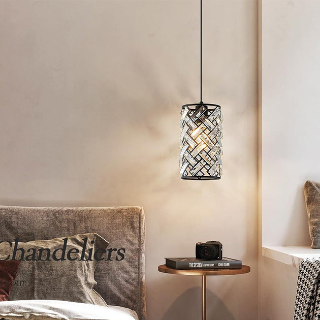 Farmhouse chandelier light black porch light crystal, metal pendant light