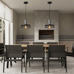 Dimmable living room light black and grey pendant light concrete metal kitchen light