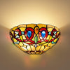 12 inche hallway light cream brown wall light glass, metal stairway light
