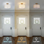 3-light ceiling light deep brown dining light linen bedroom light