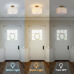3-light ceiling light deep brown dining light linen bedroom light