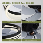 LED ceiling fans with lights black bedroom light iron flush mount ceiling fan
