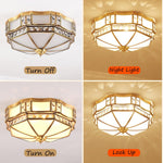 3-light ceiling light gold fixture light glass kitchen light