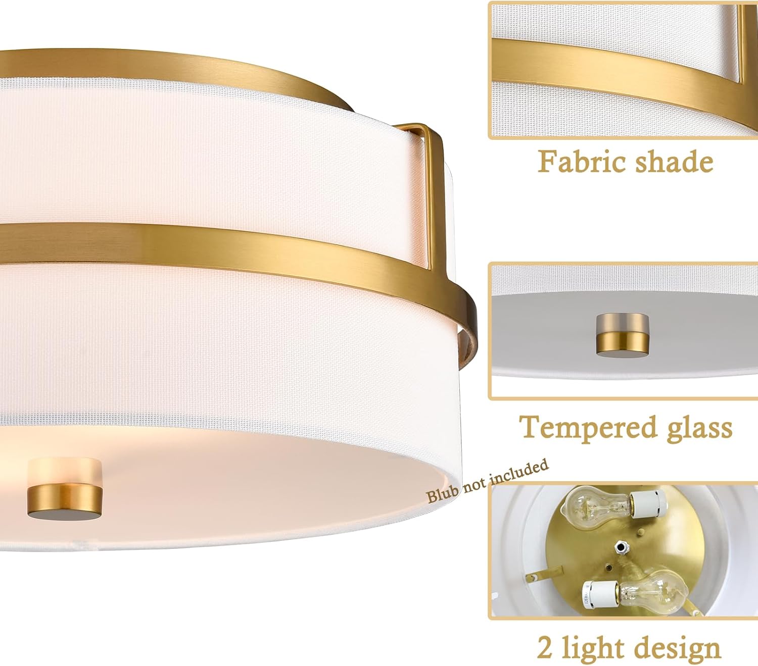 Vintage ceiling light gold proch light metal bedroom light