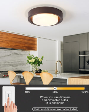 16 inch ceiling light bronze kitchen light metal, glass bedroom light