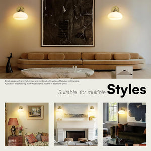 1-light vanity light antique stairwells light glass, metal wall light