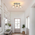3-lights kitchen light nickel entryway light metal, ‎iron ceiling lamp