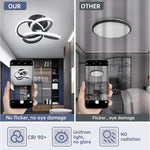 Led ceiling light black bedroom light aluminum balcony light