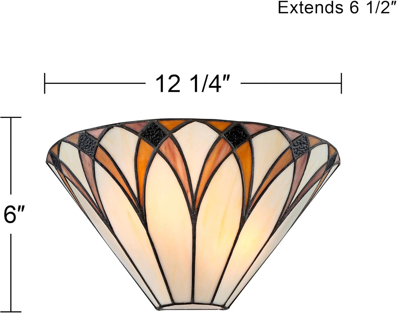 Tiffany wall light yellow bathroom light metal hallway light