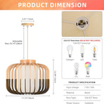 1 light rustic chandelier light brown hanging light wood pendant light