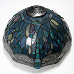 12 inch ceiling light sea blue mount lamp glass,iron bedroom light