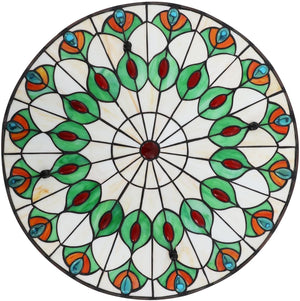 20inch vintage chandeliers light green, blue, red kitchen light glass ceiling light
