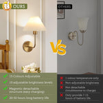 Sets of 2 wall light gold vanity light metal, fabric, acrylic kitchen light