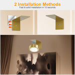 3pcs picture light gold display light plastic wall light