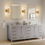 2 Light Entryway light Brass Cylindric light Metal, Crystal wall light
