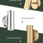 2-light wall light gold bedroom light metal corridor light