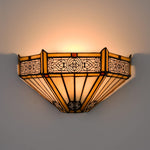 12 Wide Vintage light Colourful Hallway light Glass wall light