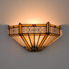 12 Wide Vintage light Colourful Hallway light Glass wall light