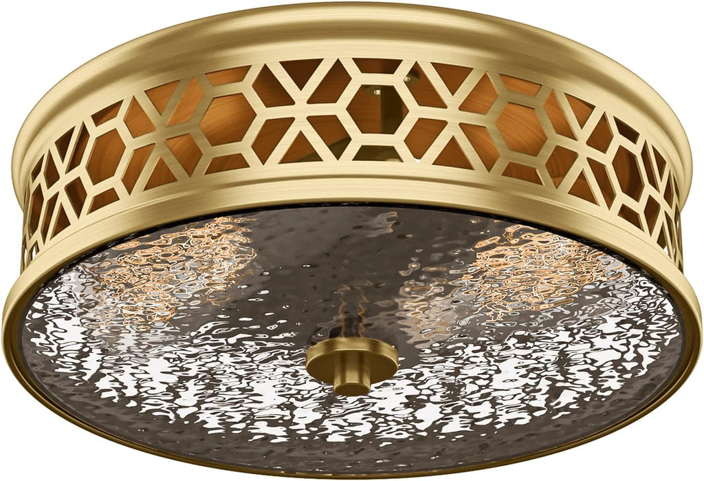 2 light vintage ceiling light gold bedroom light glass, metal corridor light