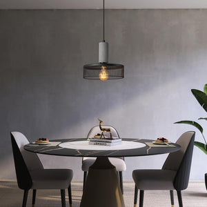 Dimmable living room light black and grey pendant light concrete metal kitchen light