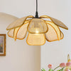 17 inch hand woven light rattan pendant light metal vintage light