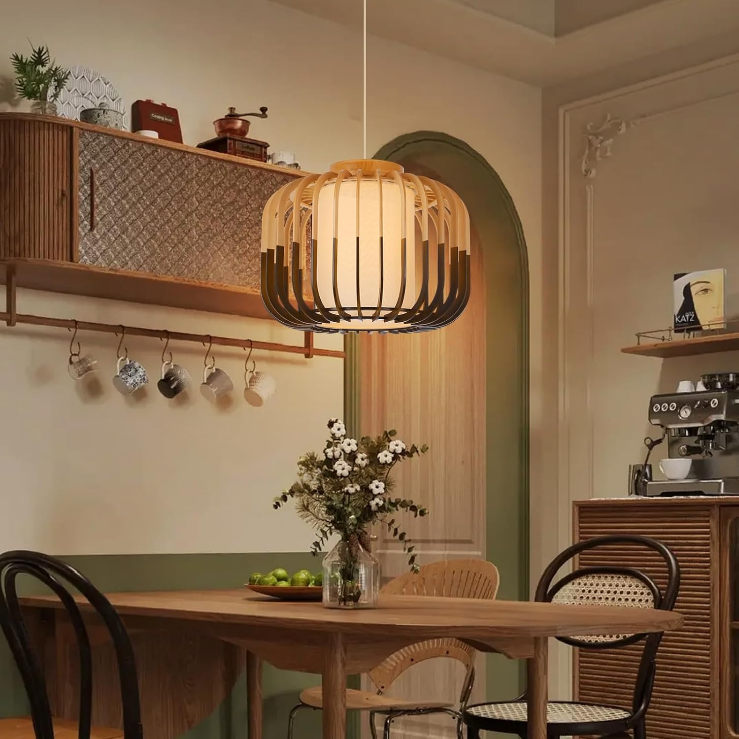 1 light rustic chandelier light brown hanging light wood pendant light