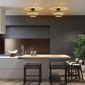 1 light entryway light black hallway light metal ceiling light