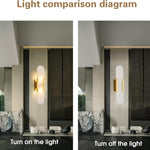 Led bedroom light gold vanity light metal wall light