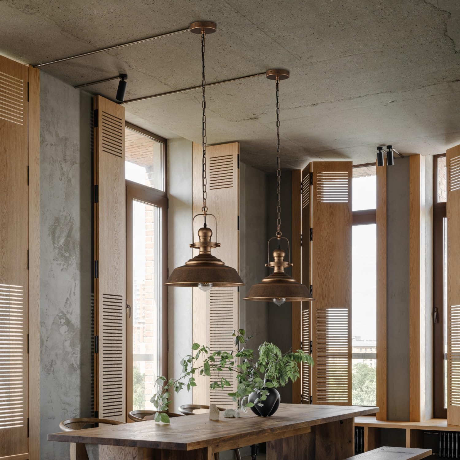 14.2 Inch dome porch light bronze pendant light metal hallway light