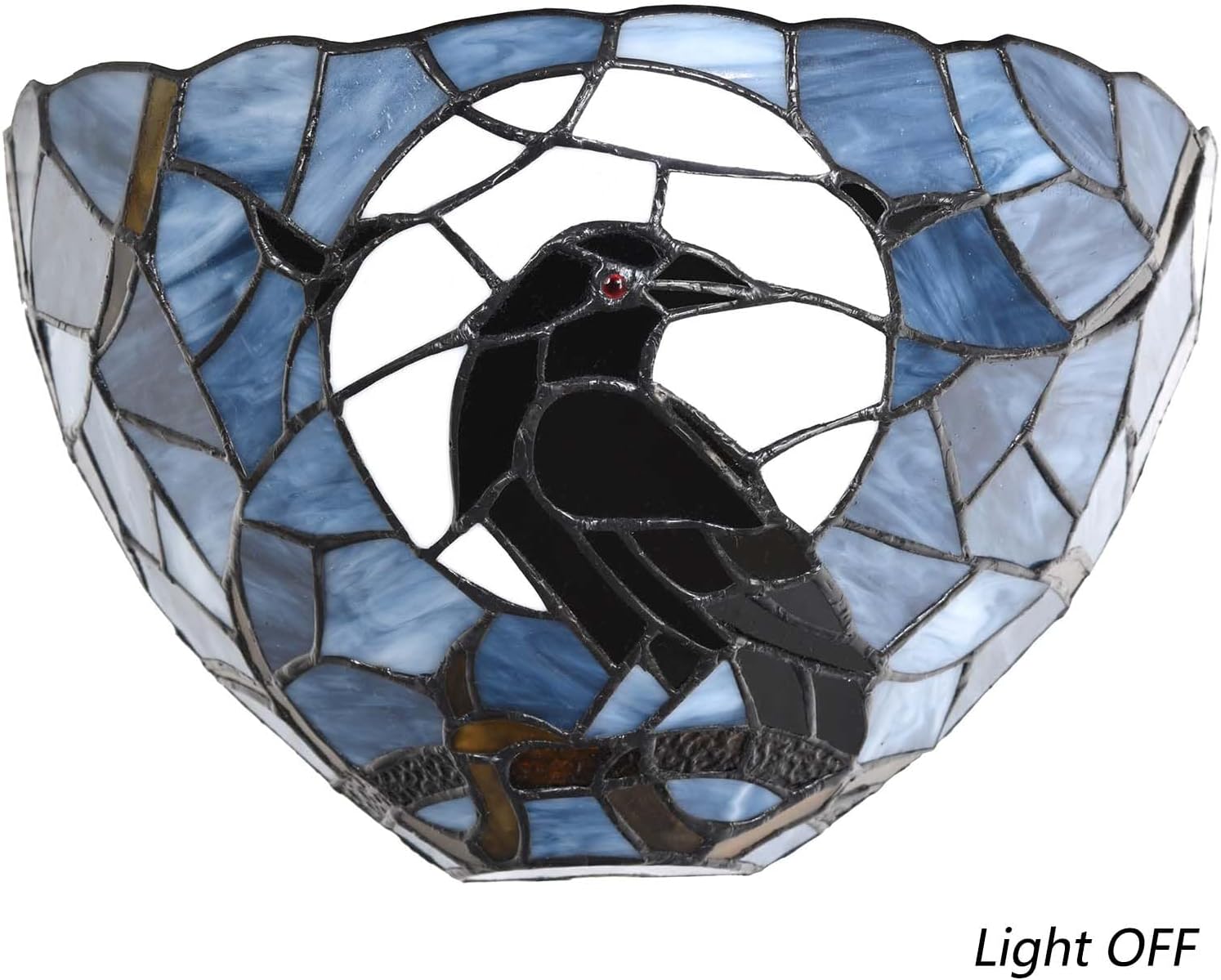 Tiffany wall light dark blue fixture light glass fixture light
