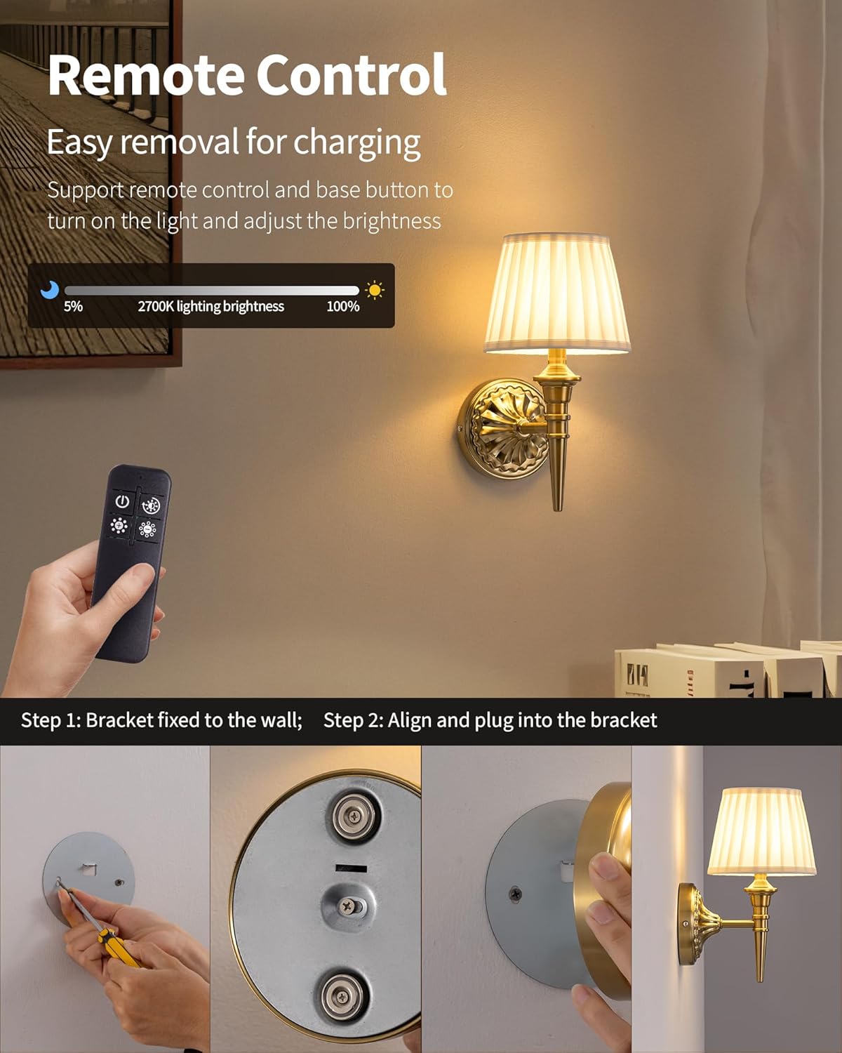 2 pack wall light  gold, beige hallway light metal, fabric bedroom light