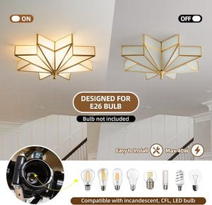 19.5 inch ceiling light gold kitchen light brass interior light