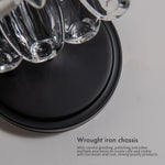 1-light wall light black bathroom light glass porch light