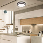 LED Flush Mount Ceiling Light 10 inch round bronze dimmable ceiling lamp