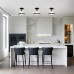 Industrial ceiling light black porch light glass, metal kitchen light